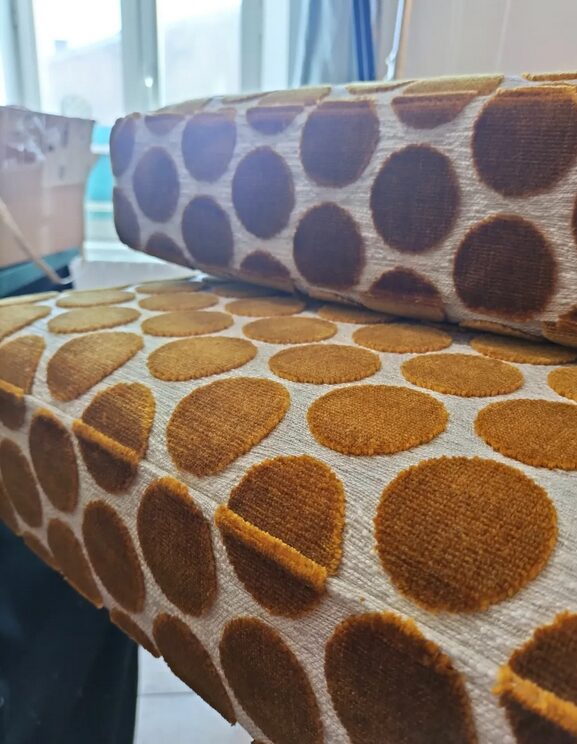 Coussins assise raccord motif